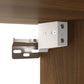 Bathroom Furniture Set Brown Oak, White Engineered Wood, Ceramic