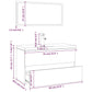 Bathroom Furniture Set Brown Oak, White Engineered Wood, Ceramic