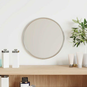 Wall Mirror Silver Glass, PVC Small Decorative Inlays