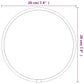 Wall Mirror Gold Glass, PVC Small Wall mounting Wall Mirror