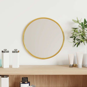 Wall Mirror Gold Glass, PVC Small Wall mounting Wall Mirror