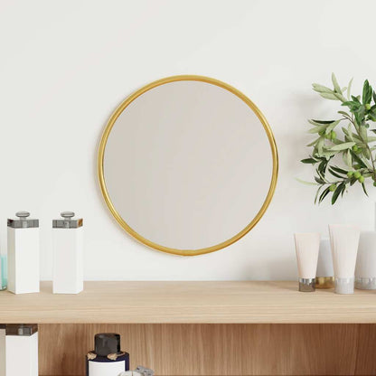 Wall Mirror Gold Glass, PVC Small Wall mounting Wall Mirror