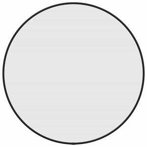 Wall Mirror Black Glass, PVC Wall Mounting Wall Mirror Circular