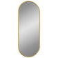 Wall Mirror Gold Glass 23.6 x 9.8 in Mirror Wall Mirror Oval