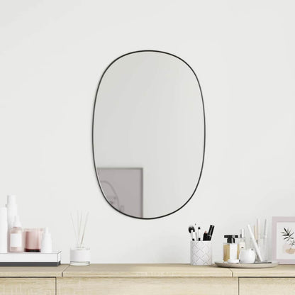 Wall Mirror Black Glass with PVC frame Medium Minimalistic