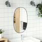 Wall Mirror Black Glass Medium Minimalistic Wall Mirror