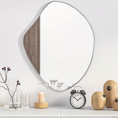 Wall Mirror Silver Glass Medium Mirror Wall Mirror Other