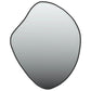 Wall Mirror Black Glass, PVC Medium Minimalistic Wall Mirror