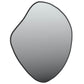 Wall Mirror Black Glass, PVC Medium Minimalistic Wall Mirror