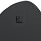 Wall Mirror Black Glass, PVC Medium Minimalistic Wall Mirror
