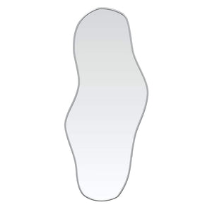 Wall Mirror Silver Glass Medium Minimalistic Wall Mirror