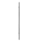 Wall Mirror Black Glass, PVC 23.6 x 9.8 in Wall mounting