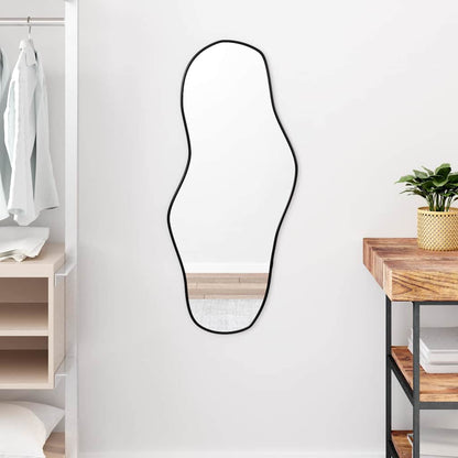 Wall Mirror Black Glass Medium Minimalistic Wall Mirror Other