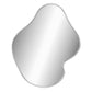Wall Mirror Silver Glass, PVC 23.6x19.7 in Wall mounting