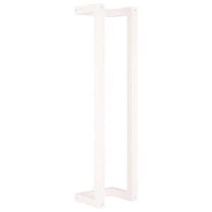 Towel Rack White Solid Pine Wood 9.1 x 7.1 x 35.4 in Towel Rack