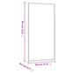 Wall Mirror Transparent Glass Medium Mirror Wall Mirror