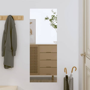 Wall Mirror Transparent Glass 11.8 x 31.5 in Wall mounting
