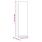 Wall Mirror Transparent Glass 11.8 x 39.4 in Wall Mounting
