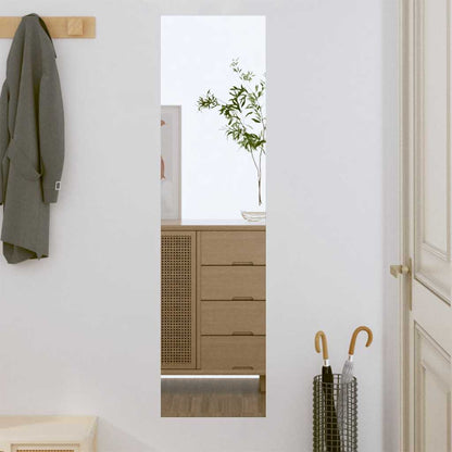 Wall Mirror Transparent Glass 11.8 x 39.4 in Wall Mounting
