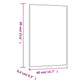 Wall Mirror Transparent Glass 16x24 in Wall mounting