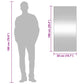 Wall Mirror Transparent Glass 19.7x39.4 in Wall mounting