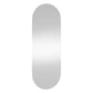 Wall Mirror Transparent Glass 5.9 x 15.7 in Wall mounting Oval