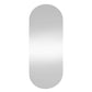 Wall Mirror Transparent Glass 11.8x27.6 in Classic/Traditional