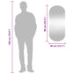 Wall Mirror Transparent Glass Medium Wall mounting Wall Mirror