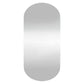 Wall Mirror Transparent Glass 17.7 x 39.4 in Wall Mirror Oval
