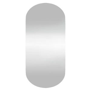 Wall Mirror Transparent Glass 17.7 x 39.4 in Wall Mirror Oval