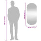 Wall Mirror Transparent Glass 17.7 x 39.4 in Wall Mirror Oval