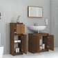 Bathroom Furniture Set Brown oak Engineered wood Medium