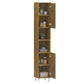 Bathroom Cabinet Smoked oak Engineered wood 11.8x11.8x70.5 in