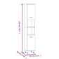 Bathroom Cabinet Smoked oak Engineered wood 11.8x11.8x70.5 in