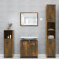 Bathroom Cabinet Smoked oak Engineered wood 11.8x11.8x37.4 in