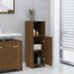 Bathroom Cabinet Brown Oak Engineered Wood Bathroom Cabinet
