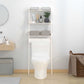 Toilet Rack White Solid Pine Wood 25.0x12.6x70.5 in Toilet Rack