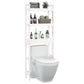 Toilet Rack White Solid pine wood Medium Toilet Rack