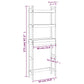 Toilet Rack White Solid pine wood Medium Toilet Rack