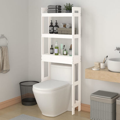 Toilet Rack White Solid pine wood Medium Toilet Rack