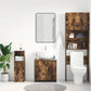 Bathroom Cabinet Smoked oak Engineered wood 23.6 x 13.0 x 24.0 in