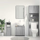 Bathroom Cabinet Gray Sonoma Engineered wood Medium