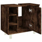 Bathroom Cabinet Smoked oak Engineered wood Medium