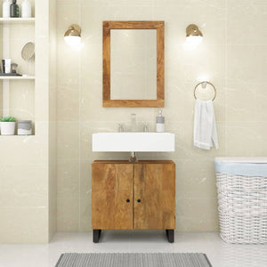 Sink Cabinet Honey brown Solid mango wood Medium Sink Cabinet