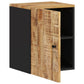 Bathroom Wall Cabinet Natural brown, Black