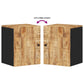 Bathroom Wall Cabinet Natural brown, Black