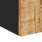 Bathroom Wall Cabinet Natural brown, Black