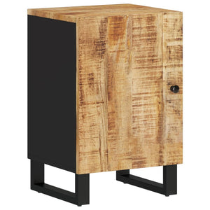 Bathroom Cabinet Black, Natural Wood