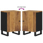 Bathroom Cabinet Honey brown Solid mango wood, engineered wood, iron