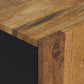 Bathroom Cabinet Honey brown Solid mango wood, engineered wood, iron